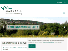 Tablet Screenshot of marxzell.de